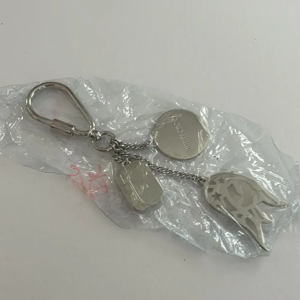 NWOT Jimmy Choo VIRGO Silver Key Chain